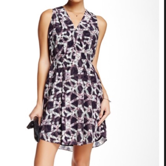 Rebecca Taylor Dresses & Skirts - Rebecca Taylor • Geo Print Cut Out Silk Dress